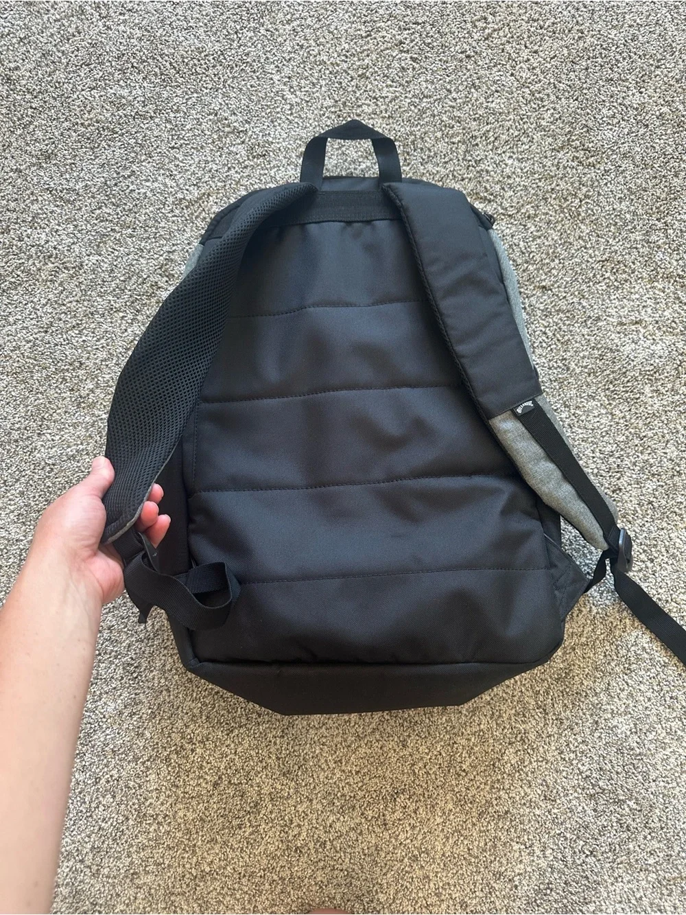 Billabong Gray and Black Backpack with Multiple Pockets